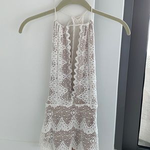 Nightcap XS White Halter Top